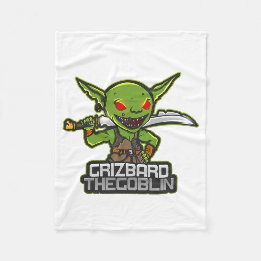Goblin heet Grizbard Fleece Deken (Voorkant)