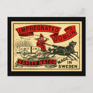 Goblin is Enceinte Briefkaart