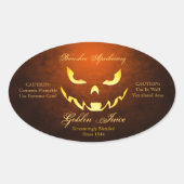  Goblin Juice Halloween Bottelaars Ovale Sticker (Voorkant)