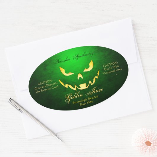  Goblin Juice Halloween Fles Stickers (Envelop)