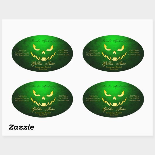 Goblin Juice Halloween Fles Stickers (Vel)