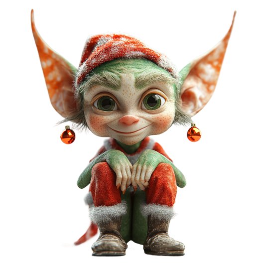 Goblin Kerst Elf Kraft Gift Labels Cadeaulabel