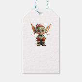 Goblin Kerst Elf Witte Gift Labels Cadeaulabel (Voorkant)
