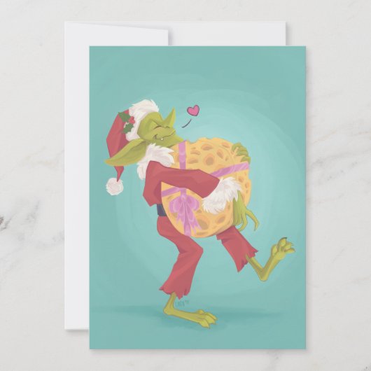 Goblin Kerstmis - Nice en Basic Feestdagenkaart (Voorkant)