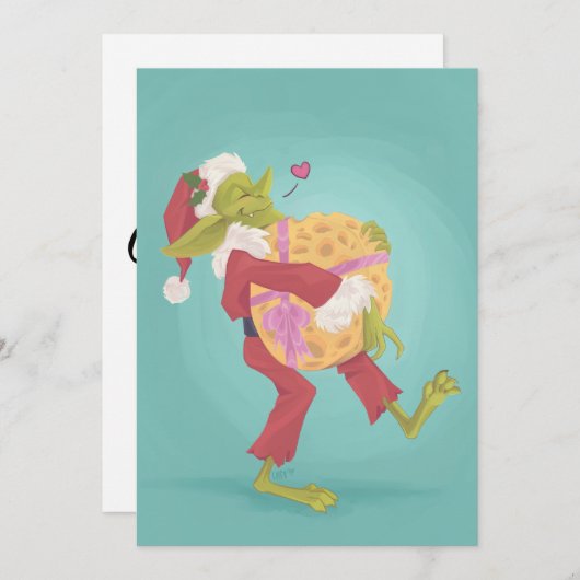 Goblin Kerstmis - Nice en Basic Feestdagenkaart (Voorkant / Achterkant)