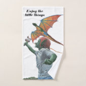 Goblin Kind Vliegende Dragon Kite Fantasy Badhandd Bad Handdoek (Handdoek)