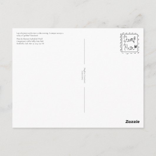 Goblin King Utah Hoodoo Briefkaart (Achterkant)