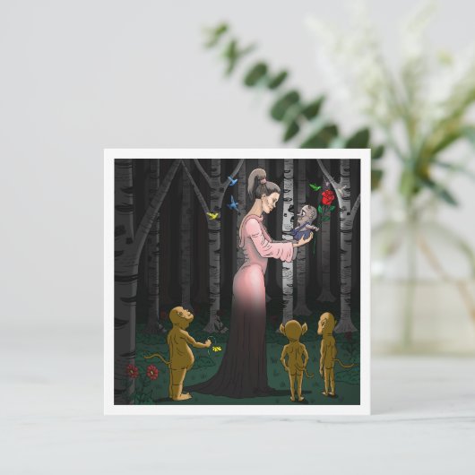 Goblin Liefde Valentijnsdag Kaart (Staand voorkant)