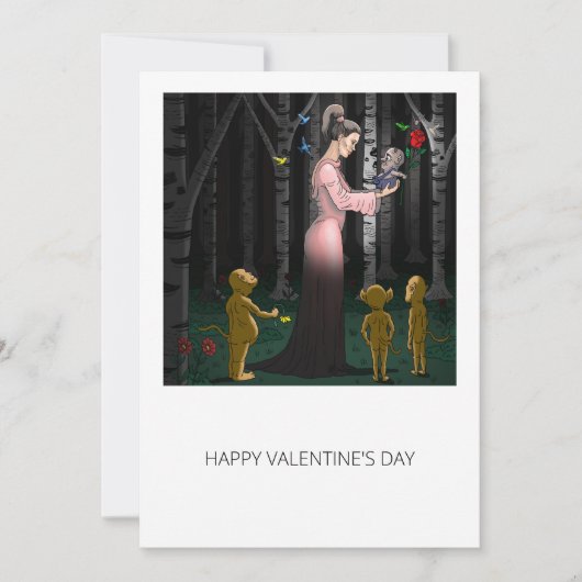 Goblin Liefde Valentijnsdag Kaart (Voorkant)