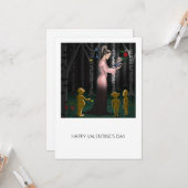 Goblin Liefde Valentijnsdag Kaart (Voorkant / Achterkant in situ)