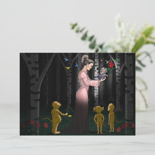 Goblin Liefde Valentijnsdag Kaart (Staand voorkant)