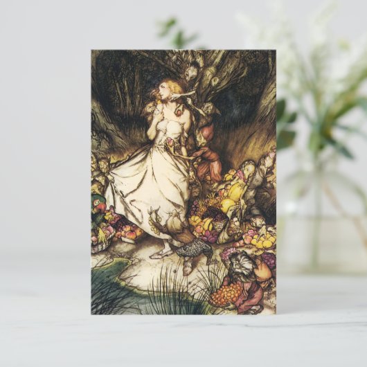 Goblin Market Invitations Kaart (Staand voorkant)
