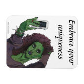 Goblin Meisje Mobiele Telefoon Selfie Flexibele Ma Magneet (Horizontaal)