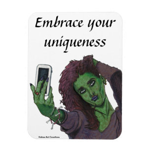Goblin Meisje Mobiele Telefoon Selfie Flexibele Ma Magneet