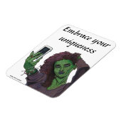 Goblin Meisje Mobiele Telefoon Selfie Flexibele Ma Magneet (Linkerzijde)