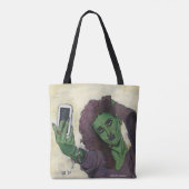 Goblin Meisje Mobiele Telefoon Selfie Grafische Ca Tote Bag (Achterkant)