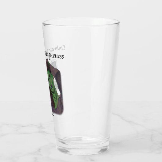 Goblin Meisje Telefoon Selfie Fantasy Drink Glas (Links)