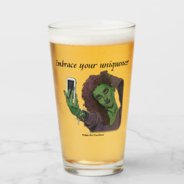 Goblin Meisje Telefoon Selfie Fantasy Drink Glas