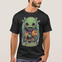 Goblin met Jack-o-Lantern  Style T-shirt