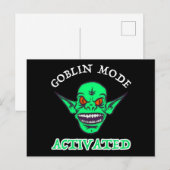 Goblin Mode geactiveerd Briefkaart (Voorkant / Achterkant)