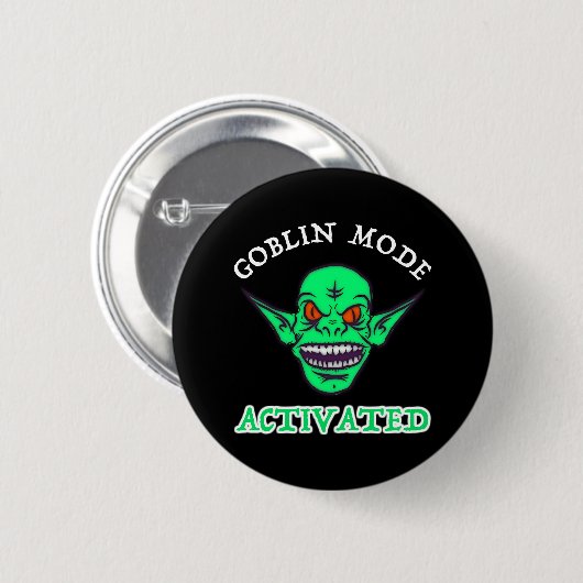 Goblin Mode geactiveerd Ronde Button 5,7 Cm (Voorkant /achterkant)