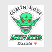 Goblin Mode geactiveerd Sticker (Vel)