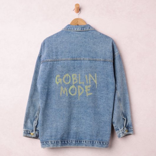 Goblin Mode Goblincore Aesthetic Meme Trend Denim Jacket (Hangar)