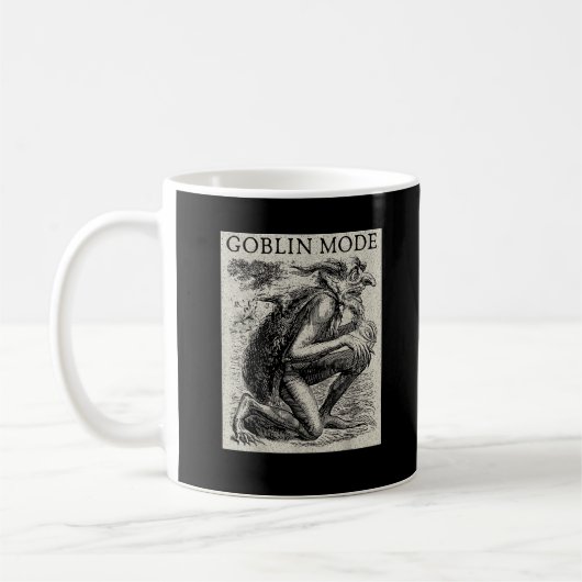 Goblin Mode Goblincore Fairycore Middeleeuwse Grun Koffiemok (Links)