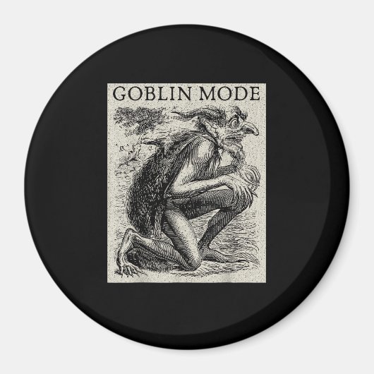 Goblin Mode Goblincore Fairycore Middeleeuwse Grun Magneet (Voorkant)