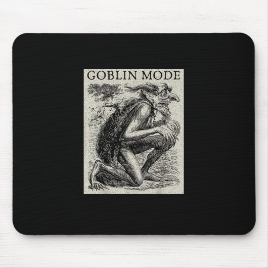 Goblin Mode Goblincore Fairycore Middeleeuwse Grun Muismat (Voorkant)