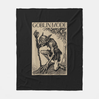 Goblin Mode Goblincore Vintage Aesthetic Funny Fleece Deken