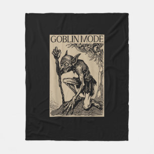 Goblin Mode Goblincore Vintage Esthetiek Grappig  Fleece Deken
