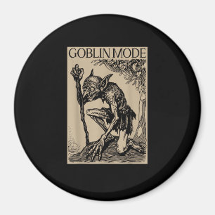 Goblin Mode Goblincore Vintage Esthetiek Grappig  Magneet