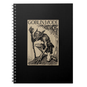 Goblin Mode Goblincore Vintage Esthetiek Grappig Notitieboek