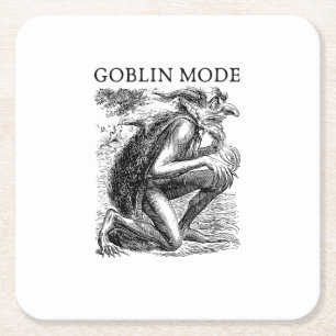 Goblin Mode Goblincore Vintage Esthetiek Grappig U Kartonnen Onderzetters