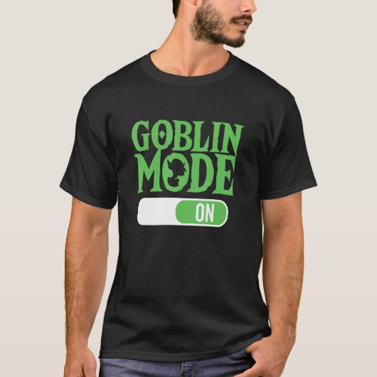 Goblin Mode on Term Lazy Greedy Word of the Year T-shirt (Voorkant)