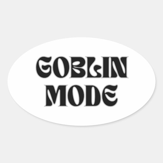 Goblin Mode  Stijl Sticker (Voorkant)