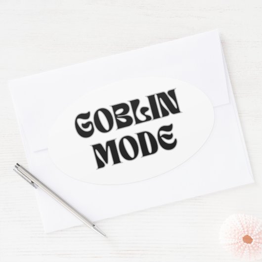 Goblin Mode  Stijl Sticker (Envelop)