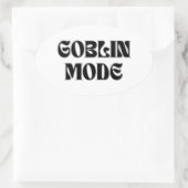 Goblin Mode  Stijl Sticker (Tas)