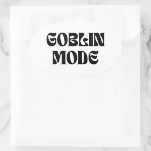 Goblin Mode  Stijl Sticker (Tas)