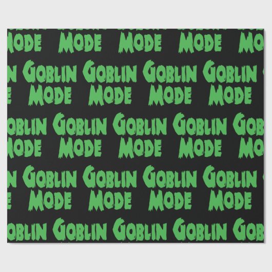GOBLIN MODE WRAPPINGSPAPIER CADEAUPAPIER (Vlak)