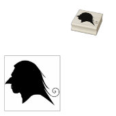 Goblin profiel 2 silhouet kunststempel rubberstempel (Gestempeld)