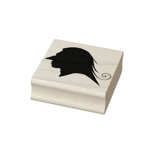 Goblin profiel 2 silhouette kunststempel rubberstempel (Stempel)