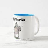 Goblin Rider Ox Racer Fantasy Art Coffee Mok (Voorkant rechts)