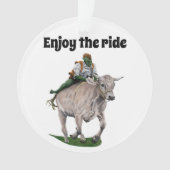 Goblin Rider Ox Racing Fantasy Acryl Ornament (voorkant)
