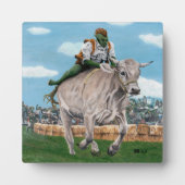 Goblin Rider Ox Racing Fantasy Art Fotoplaat (Voorkant)