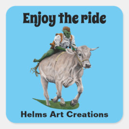 Goblin Rider Ox Racing Fantasy Art Stickers