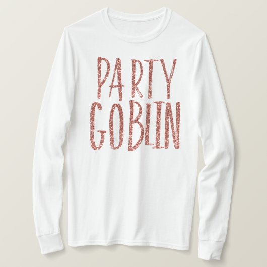 Goblin roos Gold glitter T-shirt (Design voorkant)