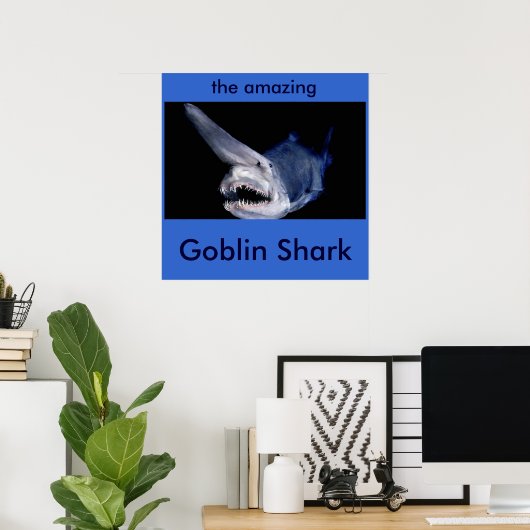 Goblin Shark Poster (Thuiskantoor)