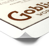 Goblin Soap  Magazine en Retro Poster (Hoek)